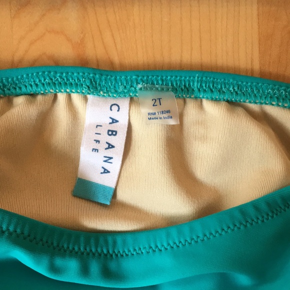 CABANA LIFE | Jewel Scarf 2-Piece Girls Rashguard Swimsuit - Picture 8 of 16